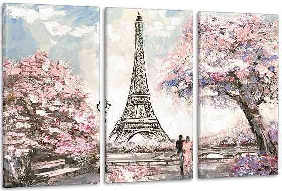 Модульна картина Париж Art-42_3А 70x130 см Київ