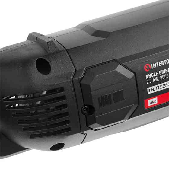 Шліфмашина кутова INTERTOOL WT-0227, 1,8 кВт, 8000 об/хв, диск 180 мм, плавний пуск - зручна для тривалого використання Львів