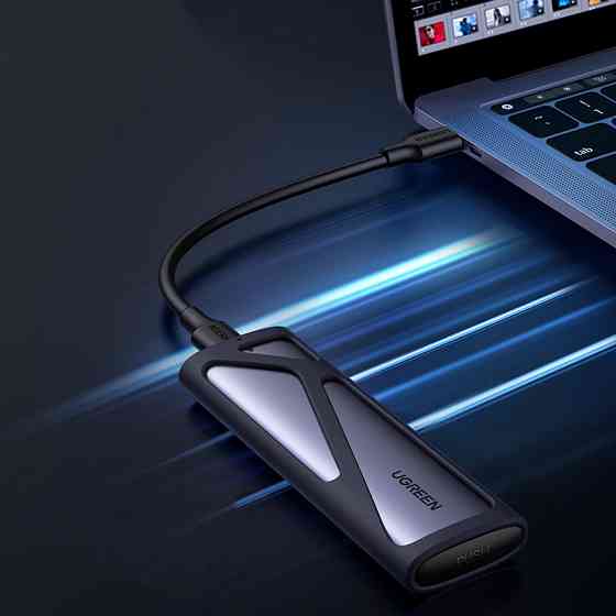 Зовнішня кишеня для SSD M.2 (NVME) M-KEY UGREEN 3.1 GEN2 CM400 сіра Винница