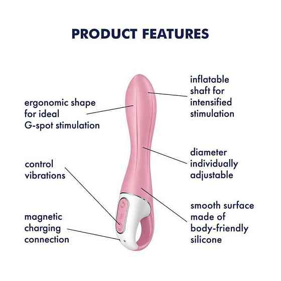 Вібратор точки G надувний Satisfyer Air Pump Vibrator 2 Sex Aura Київ