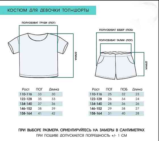 Футболка -топ і шорти для дівчинки Тік ток Білий 110-116 Харків