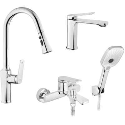 Душовий гарнітур Kroner Makon-C060 + змішувач Makon-C030-T+ змішувач Makon-C010 (CVS30155) Вінниця