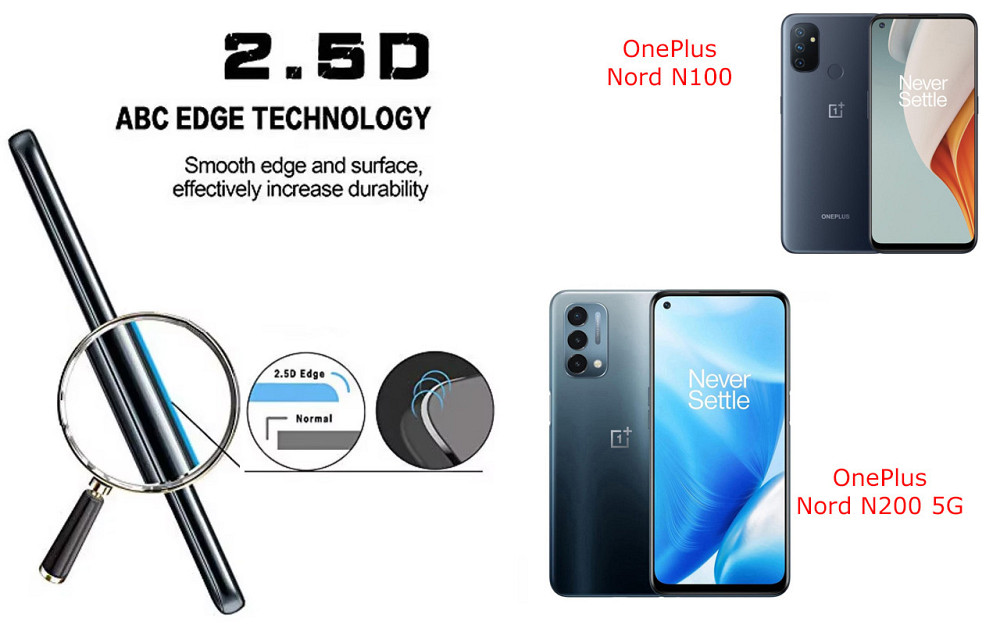 Защитное стекло ArmorGlass для OnePlus Nord N100, Nord N200 5G – устойчивое к царапинам и ударам Киев - изображение 2