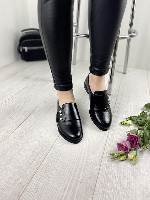 MILLI GOLD Туфлі жіночі MILLI GOLD 359-1705 чорні (весна-осінь, шкіра натуральна) (3307) Коломыя - изображение 5