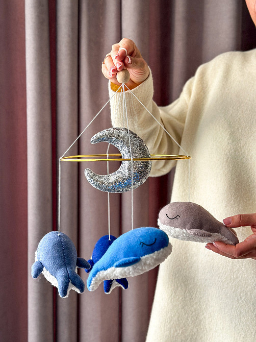 Мобіль на ліжечко для немовлят Кити букле Київ - фото 1