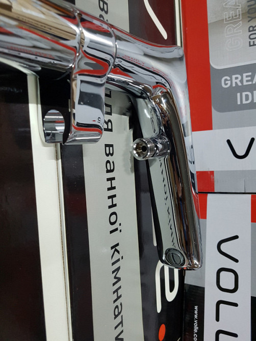 Змішувач для ванни окремостоячий на підлогу VOLLE 12-33-101 хром Київ - фото 6