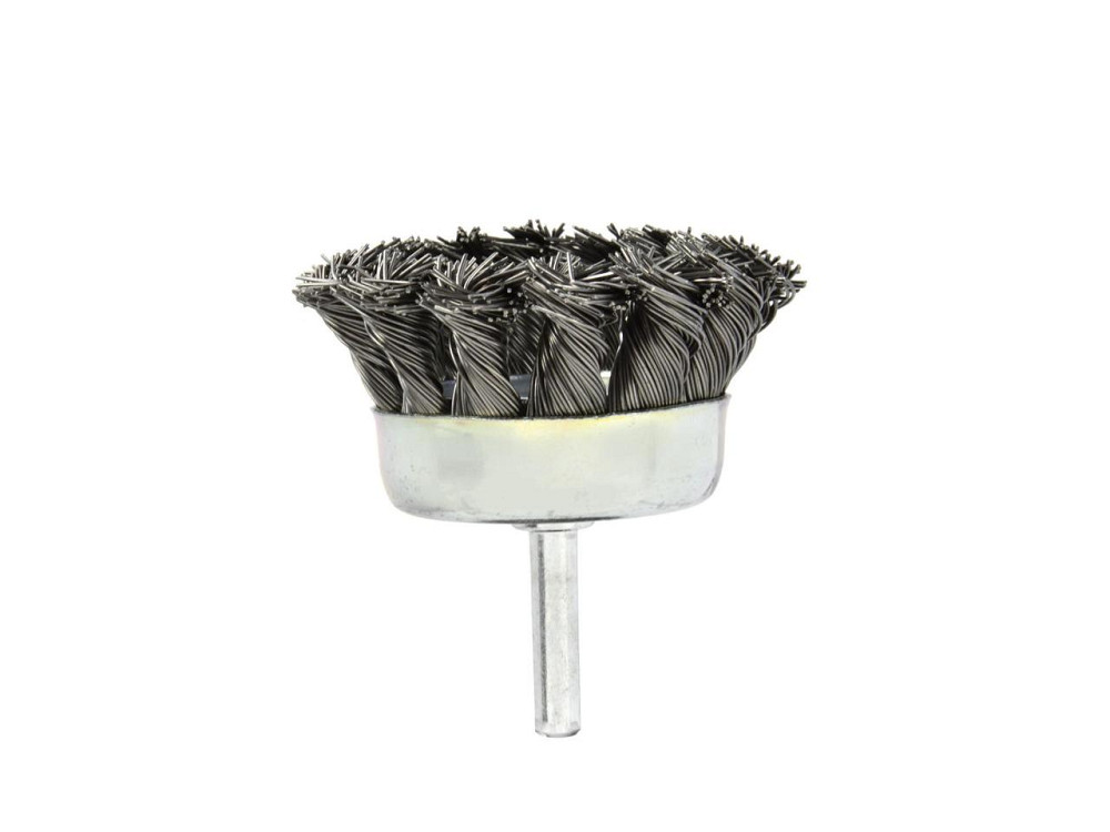 Дриля Щітка дротяна "GEKO" торцева зі стальних скручених дротиків 75мм Киев - изображение 2