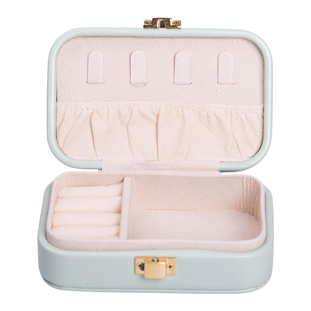 Yiwu Скринька для прикрас з еко шкіри 12×7.5×4 см із застібкою органайзер для ювелірних виробів Коломыя - изображение 1