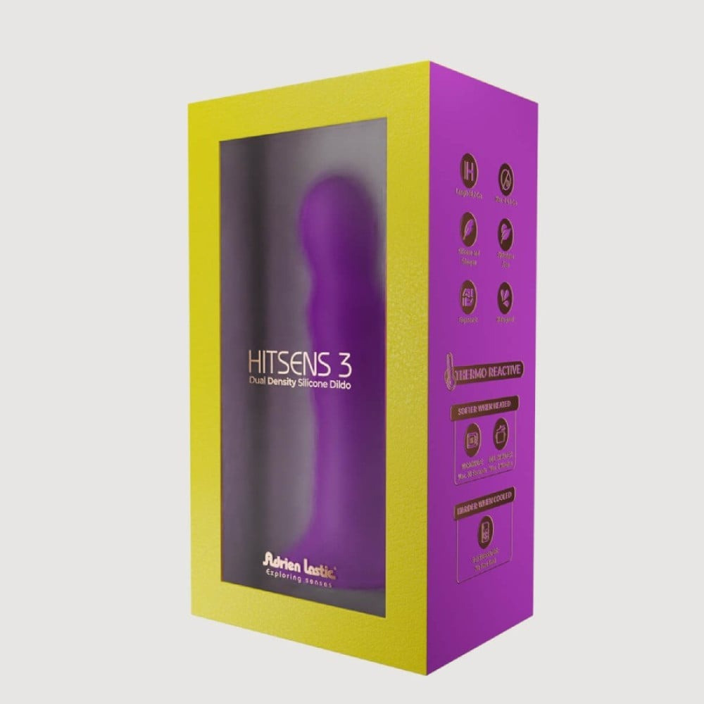 Фаллоимитатор термореактивный Adrien Lastic Hitsens 3 фиолетовый Sex Aura Киев - изображение 4