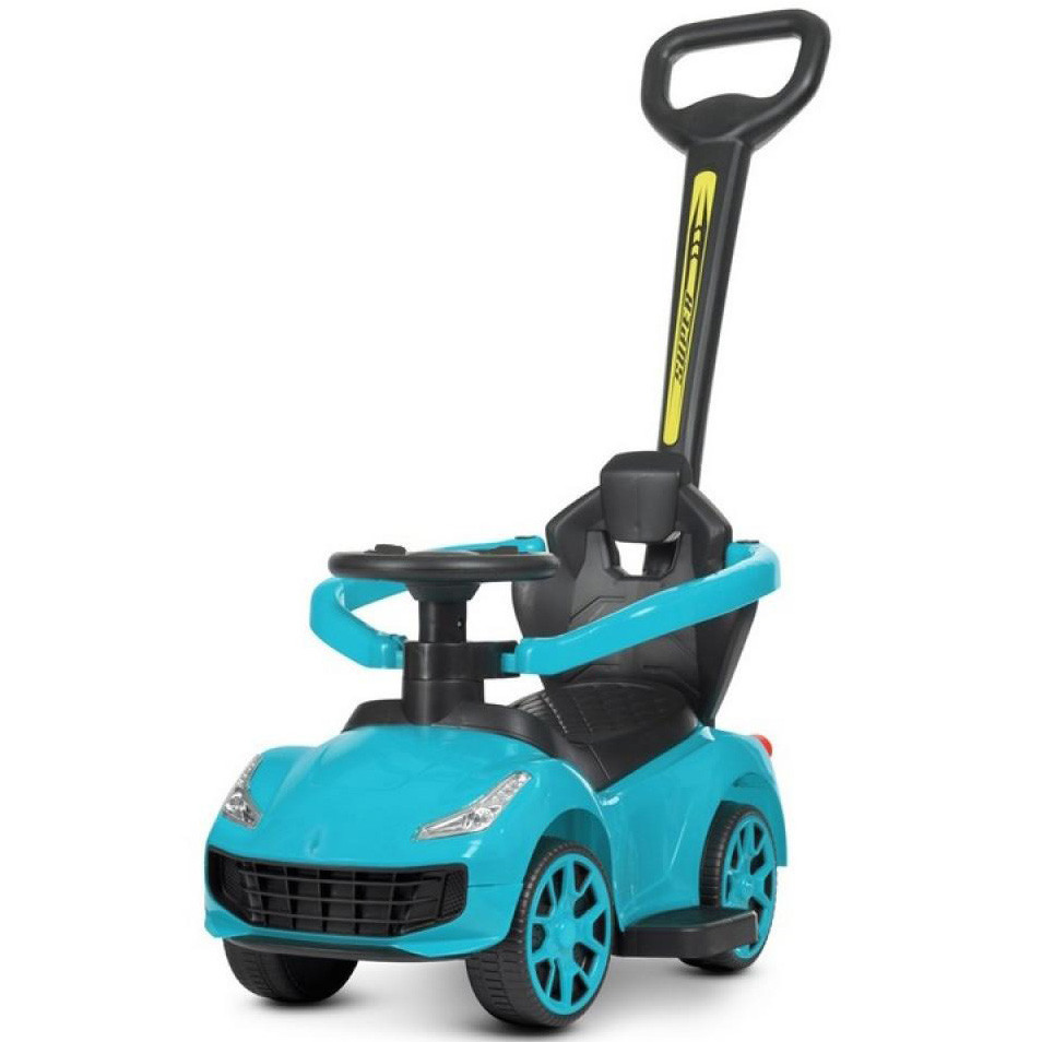 Дитяча машинка каталка толокар з ручкою SPOKO SP-608 для дітей Синій Київ - фото 1