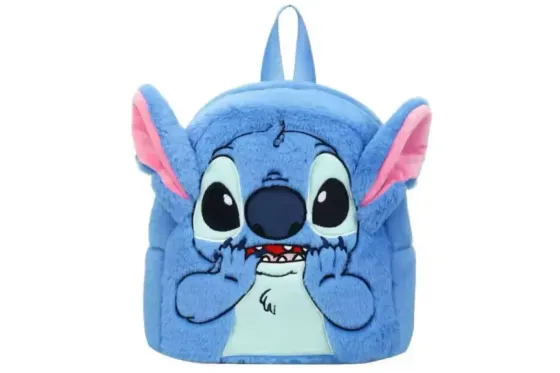 Плюшевый рюкзак Стич Disney Fairy Stitch мягкий детский рюкзак с ушками и мордочкой синий Коломыя
