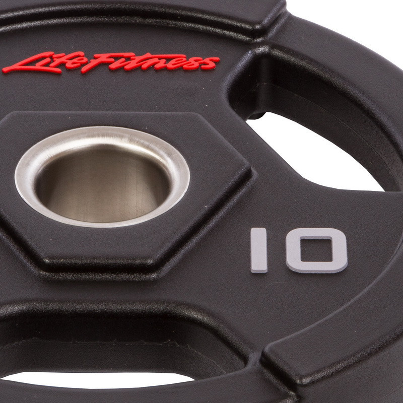 Блин (диск) полиуретановый 10 кг 51 мм LIFE-80154-10 Киев - изображение 2