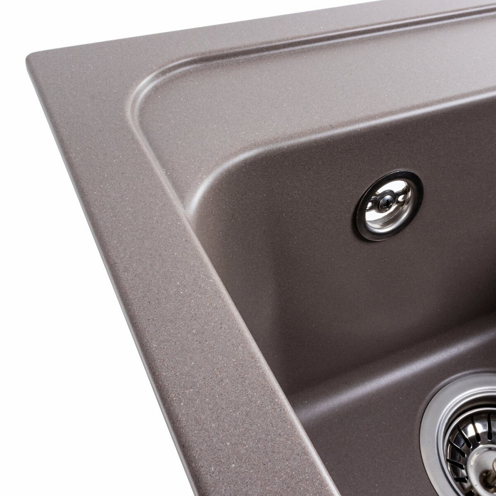 VALESO Гранітна мийка для кухні VALESO KORRADO 4050 матова Дюна Киев - изображение 3