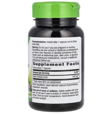 Клопогон Nature's Way Black Cohosh 540 мг 100 капсул Киев