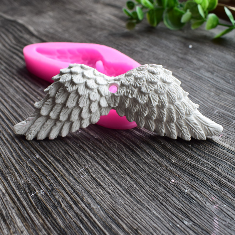 Молд силиконовый Крылья Ангела 115 на 45 мм розовый Киев - изображение 3