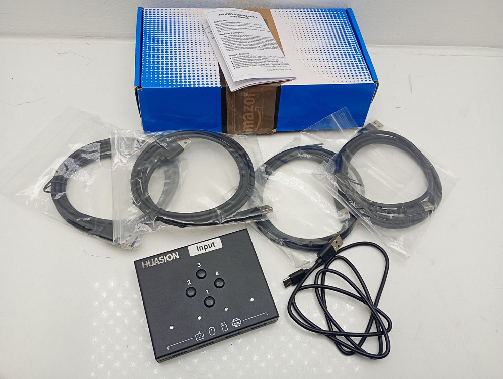 Перемикач KVM Huasion USB 3.0 Луцк - изображение 2