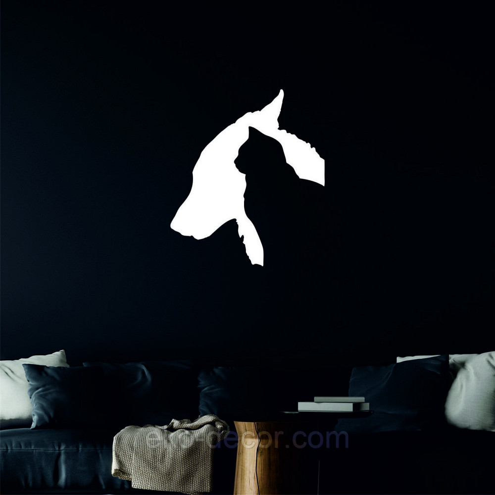 Декоративное настенное Панно «Кот и Собака», Декор на стену 50*43 см, Белый Киев - изображение 6