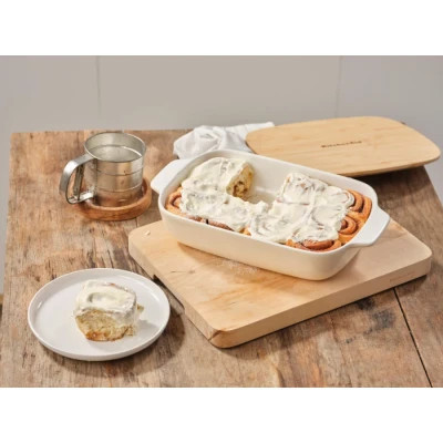 Форма для випікання KitchenAid з кришкою керамогранітна 3,8 л Кремова (CC006109-001) Вінниця - фото 7