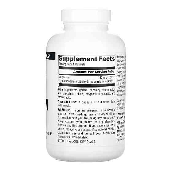 Магнію цитрат Source Naturals Magnesium Citrate 133mg - 180 caps Луцьк