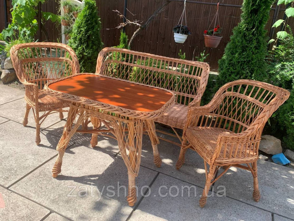 Мебель плетеная, комплект Киев - изображение 2