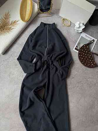 Женский теплый повседневный комбинезон из двухстороннего флиса Графит, 42/46 Одесса