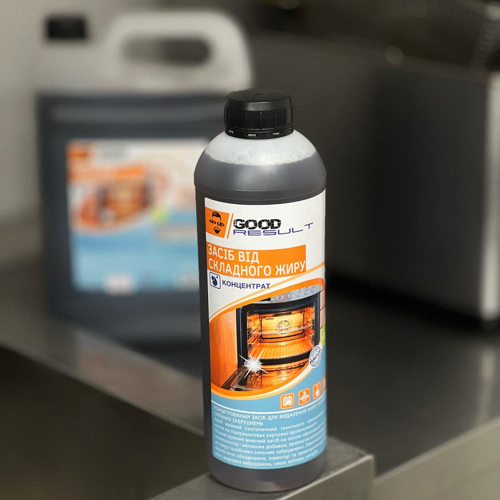 Концентрированное моющее средство для удаления сложного жира GOOD RESULT 1 л Павлоград - изображение 2