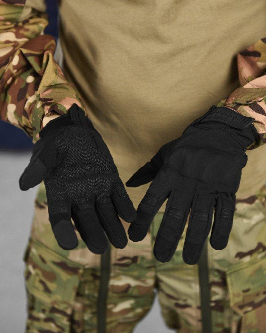 Перчатки софтшел black Одеса - фото 2