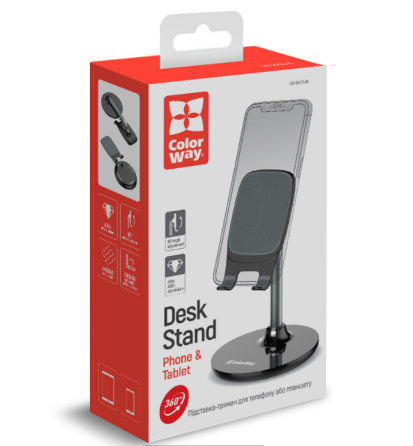 Тримач автомобільний для мобільного ColorWay CW-SH013-BK чорний Житомир
