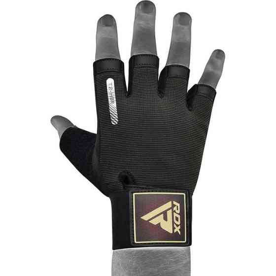 Рукавички для фітнесу RDX T2 Half Brown S Каменское