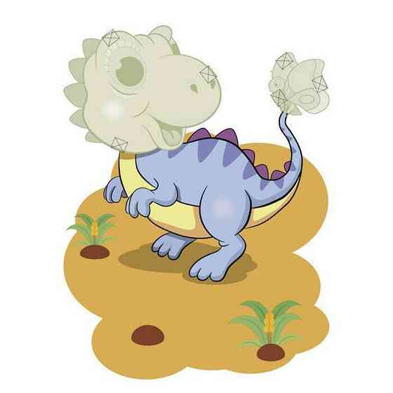 Дитячий набір творчості Об'ємні аплікації "Диносвіт" 1505001 Вінниця