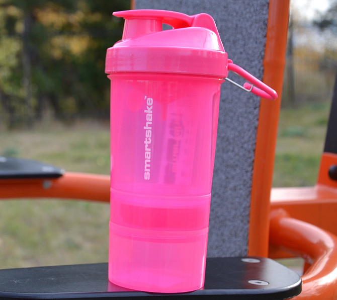 Шейкер спортивний SmartShake Original2GO 600ml Neon Pink Каменское - изображение 8