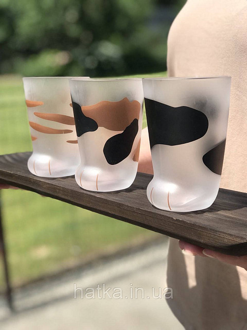 Склянка-хайбол високий для напоїв OLens "Лапка" 250 мл у формі лапки Київ - фото 4