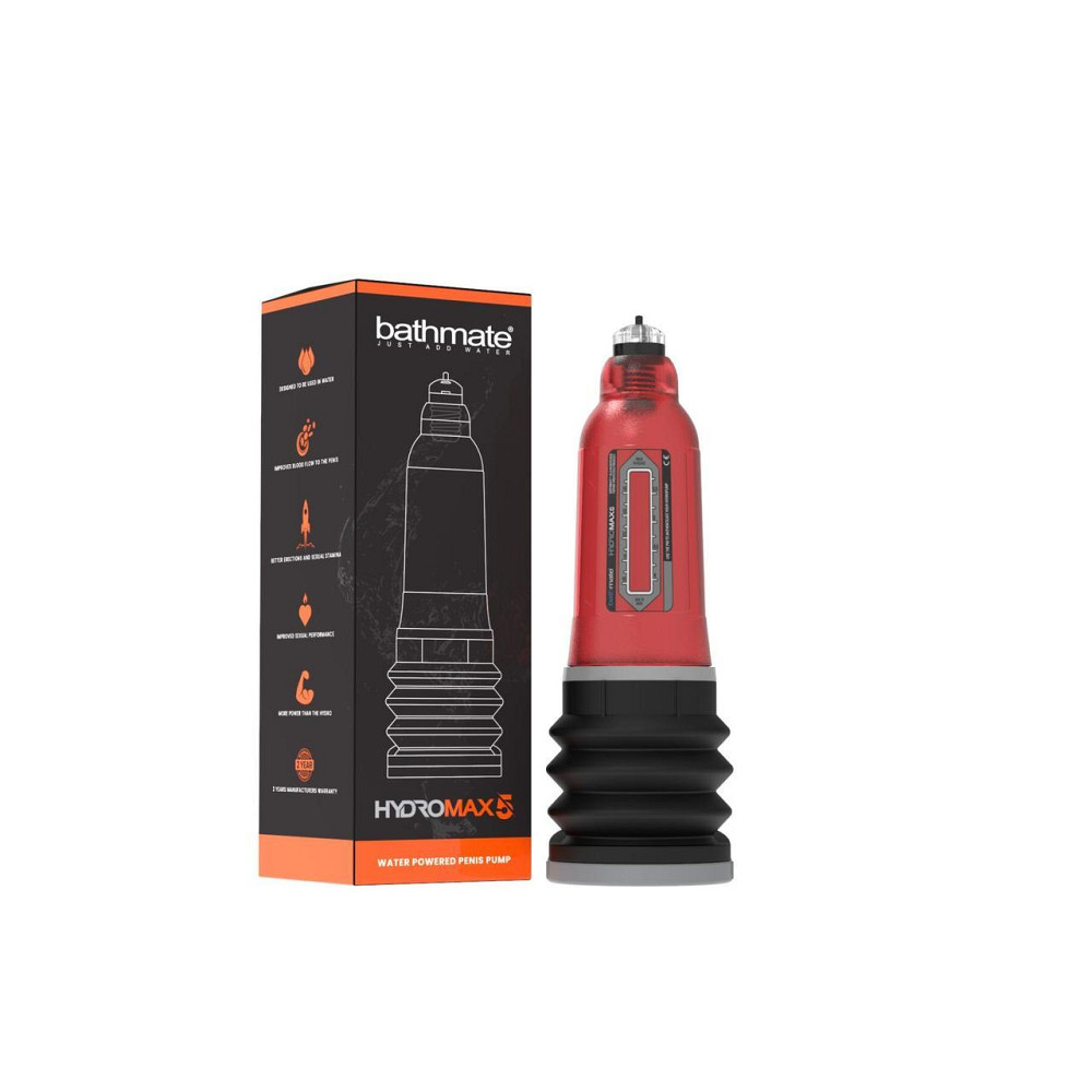 Гидропомпа Bathmate Hydromax 5 Red (X20), для члена длиной от 7,5 до 12,5см, диаметр до 4,5см Sex Aura Киев - изображение 2