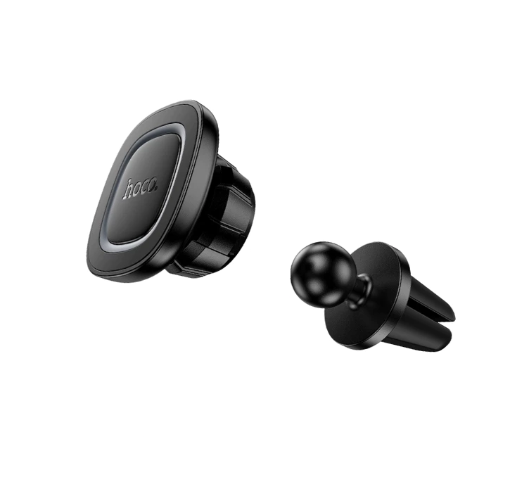 Автотримач для телефона HOCO H72 Crown magnetic car holder (air outlet) Black Metal Gray Одеса - фото 4