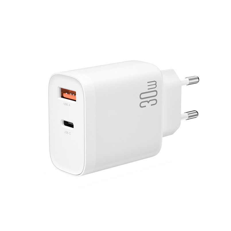Мережевий зарядний пристрій XO L116 PD30W/QC18W1USB-C+1USB-A білий Львів - фото 2
