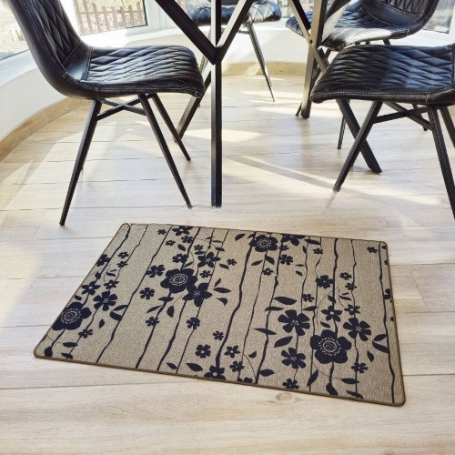 Килимок універсальний для підлоги льон Квіти 60*90см Дариана Житомир - изображение 2