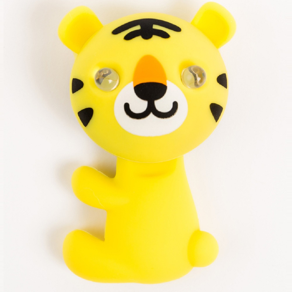 Мигалка для детского велосипеда Zoonimal Тигр, LED, на подседел. Свечение: Красный Київ - фото 1