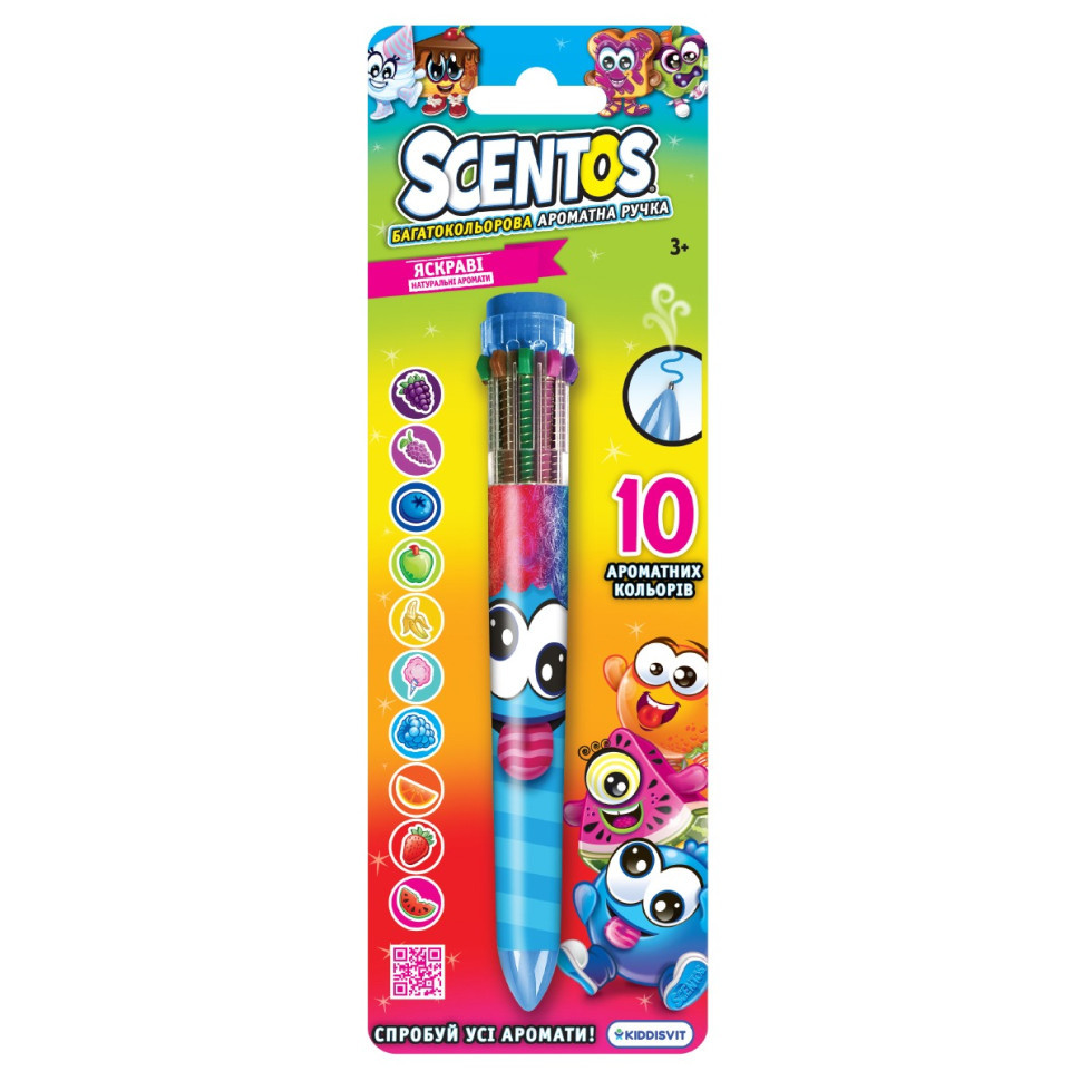 Многоцветная ароматная шариковая ручка Волшебное настроение W3 Scentos 11779-2(Blue) Винница - изображение 1