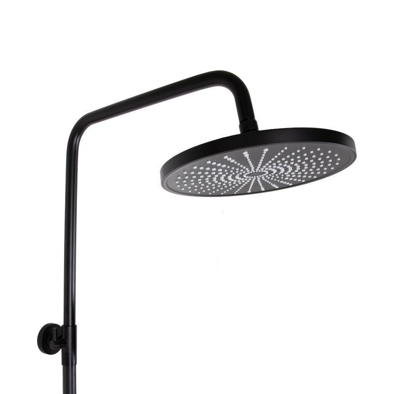 Душова система пристінна Qtap Jay QTJAY110BLM45550 Black Matt Київ - фото 14