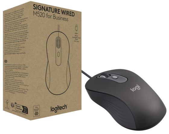 Миша Logitech Signature M520 for Business - GRAPHITE (910-007511) (7129734) Киев
