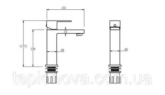 Змішувач для умивальника VENTA VC113MS Чернівці