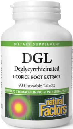 Корень солодки Natural Factors DGL 400mg 90 жев таб Киев