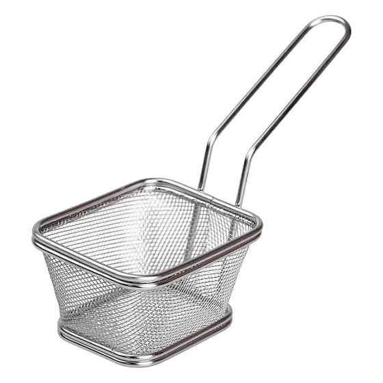 Zhongjing Корзина сервировочная для подачи фри и снеков 10.5х9х5.5 см нержавеющая сталь HP-19-3 Коломыя