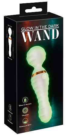 Вибратор микрофон рельефный You2Toys GITD Wand Vibrator, светится в темноте Sex Aura Киев
