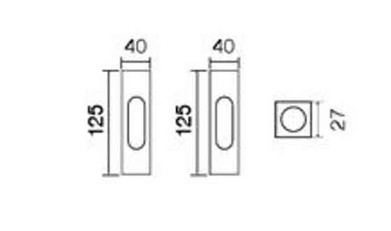 Ручка на розсув. двері Fimet 3663AC F01 пол латунь (комплект) Київ