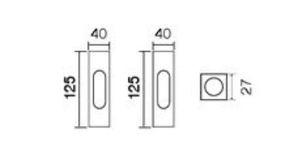 Ручка на розсув. двері Fimet 3663AC F01 пол латунь (комплект) Київ - фото 2