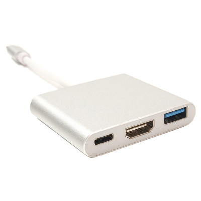 Перехідник USB C-Type - HDMI/USB PowerPlant (KD00AS1306) Вінниця - фото 1