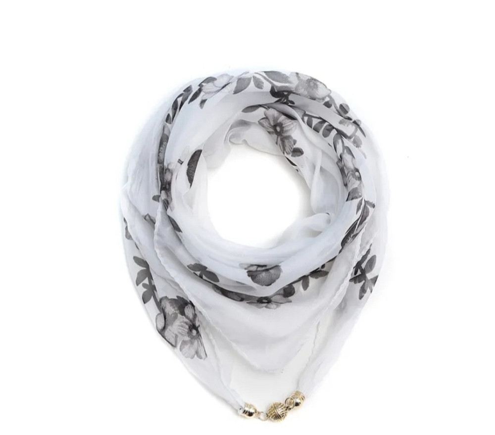 Набір подарунковий: шарф з магнітною застібкою, мило-букет і брошка знак зодіаку в подарунковій коробці Сміла - фото 7