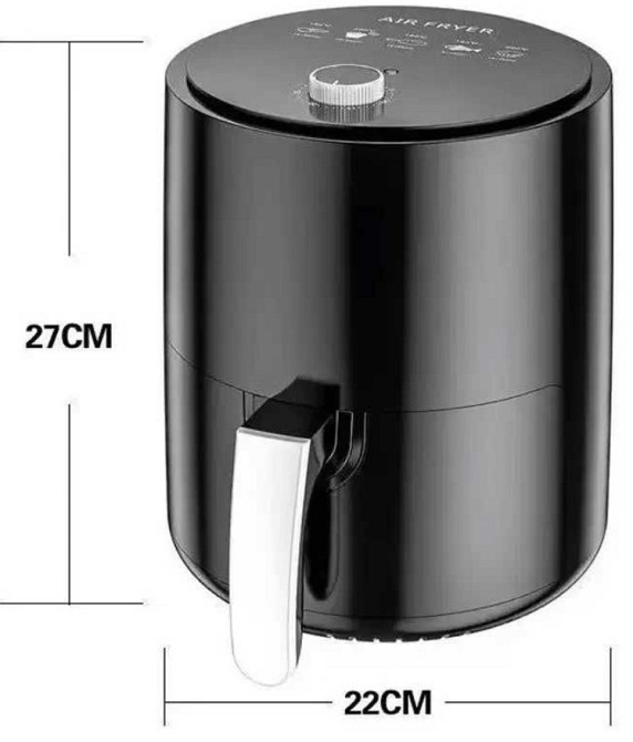 Безмасляная фритюрница(аэрогриль) с чашей Air Fryer BW-3011 4л 1200W. Харьков - изображение 6
