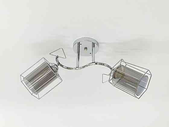Стельова люстра на 2 плафони 91179B/2 хром Коломия